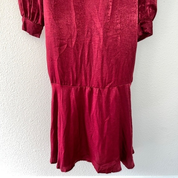 NWT Andree by Unit Long Sleeve Maroon Maxi Dress women's size medium - Picture 7 of 10